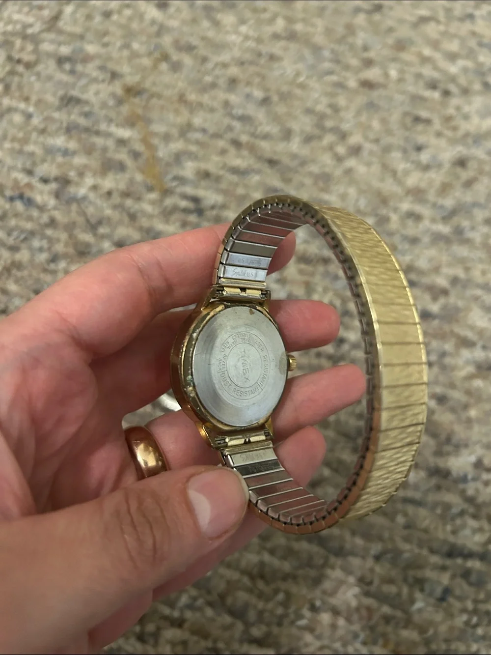 Vintage 1974 Timex Marlin Men's Watch Day/Date Manual w/Red Accents Collectible